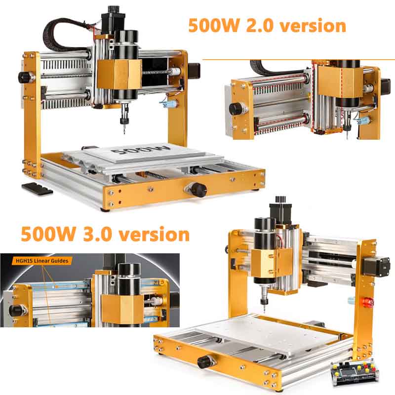 3018 Cnc - 3018 PRO MAX CNC 3軸木材彫刻機。500Wの全金属製CNCルーターで、オフラインでのMDF、PVC、金属の彫刻・切断が可能。