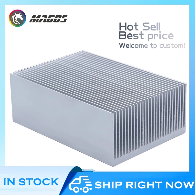 Aluminium Extrusion - 電子ラジエーターアルミ密歯ヒートシンク押出ヒートシンクコンピュータ水冷システム 100/130/150/200/300x69x36MM