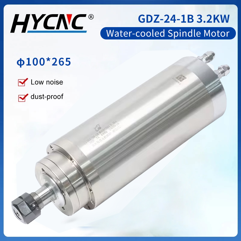 Water Cooled Spindle - 水冷スピンドルモーター,CNCフライス盤,GDZ24-1B w,3200w,er20,400hz,24000rpm,3.2 kw