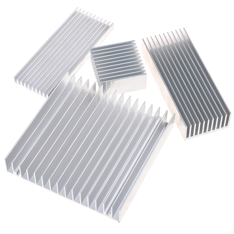 Aluminium Extrusion - [SU]1個 アルミニウム合金製シルバー押出成形アルミニウムヒートシンク 高出力LED ICチップクーラーラジエーター用ヒートシンク[SU]