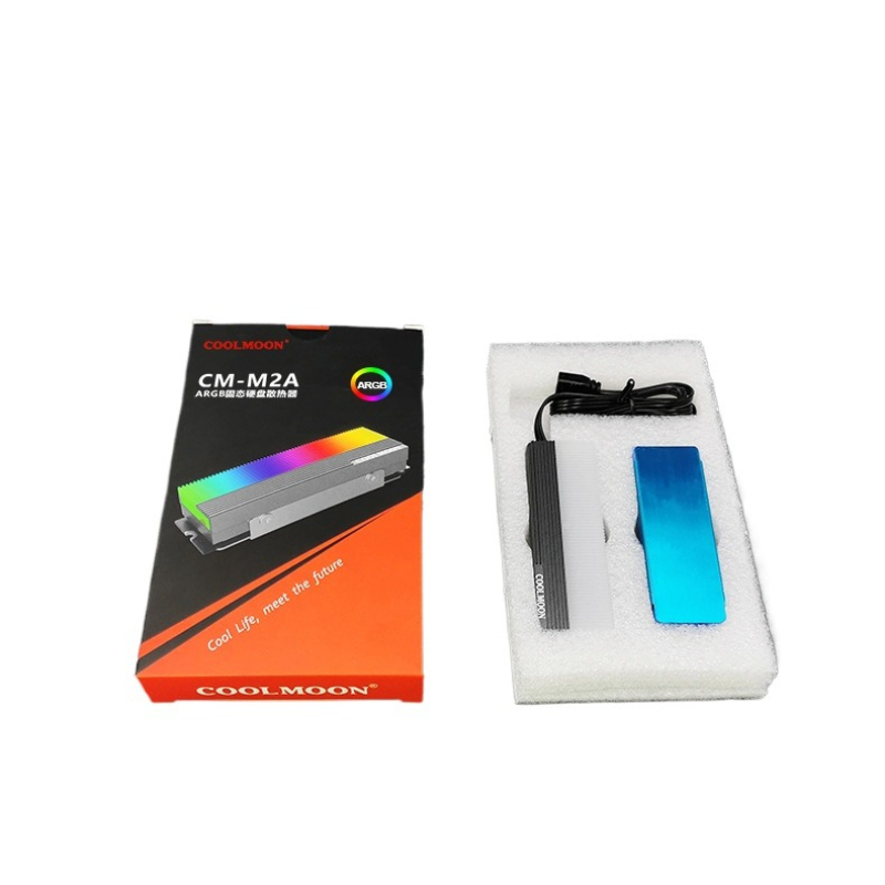 Aluminium Extrusion - 5V ARGB M.2 2280 SSD フルアルミ製ヒートシンク