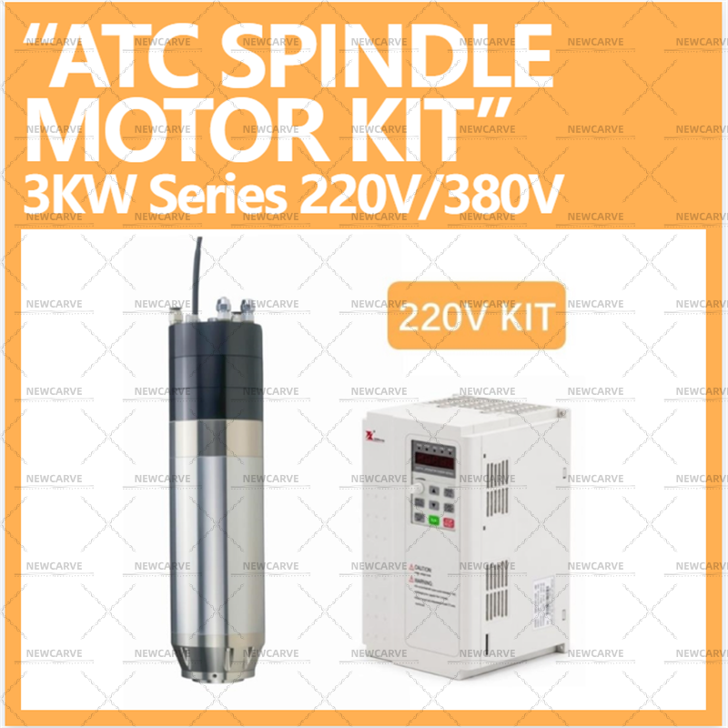 Water Cooled Spindle - スピンドルモーター + VFDキットA