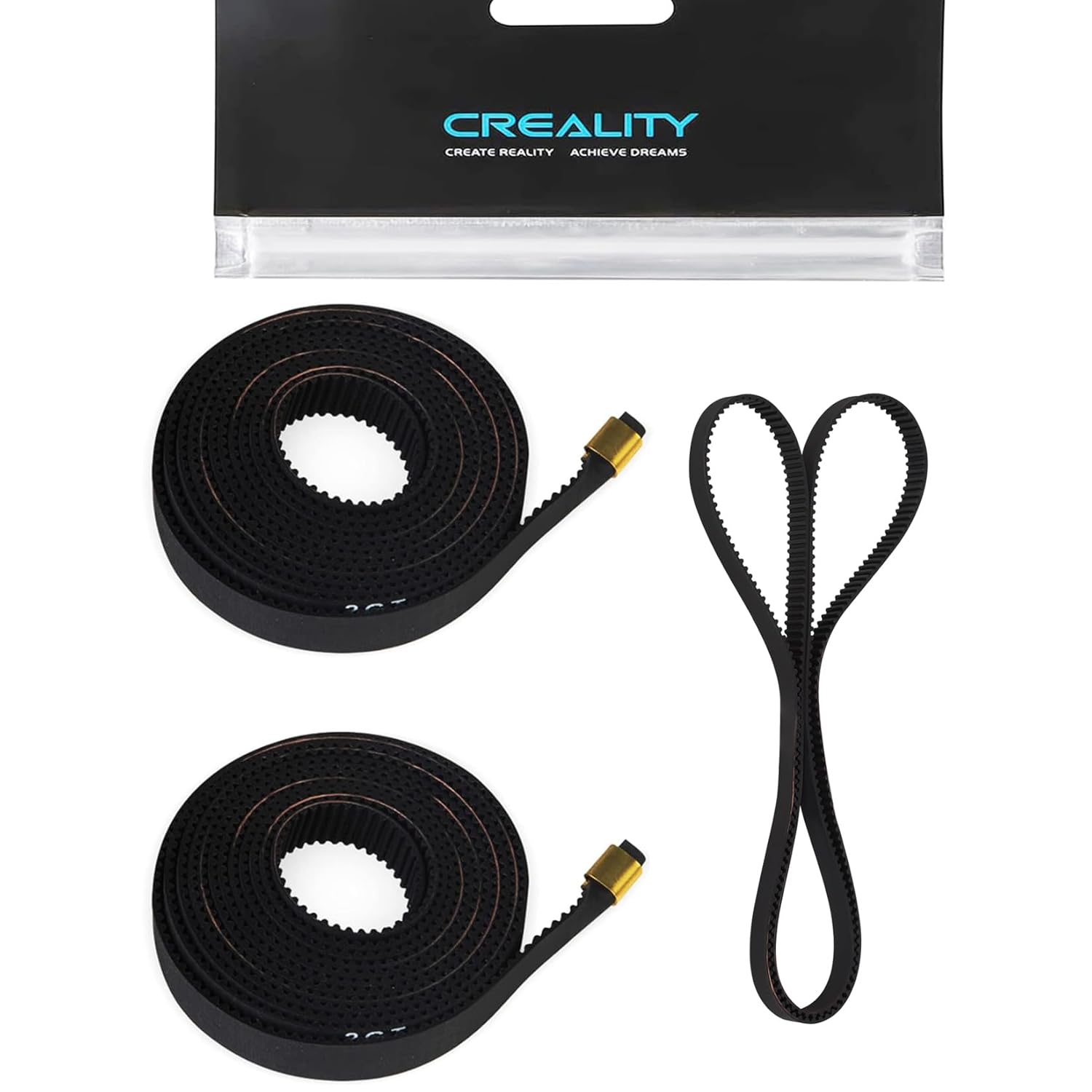 Gt2 Belt - Creality Ender 3 V3 KE X+Y軸同期ベルトキット、X軸+Y軸とリングタイミングベルトセット（Ender