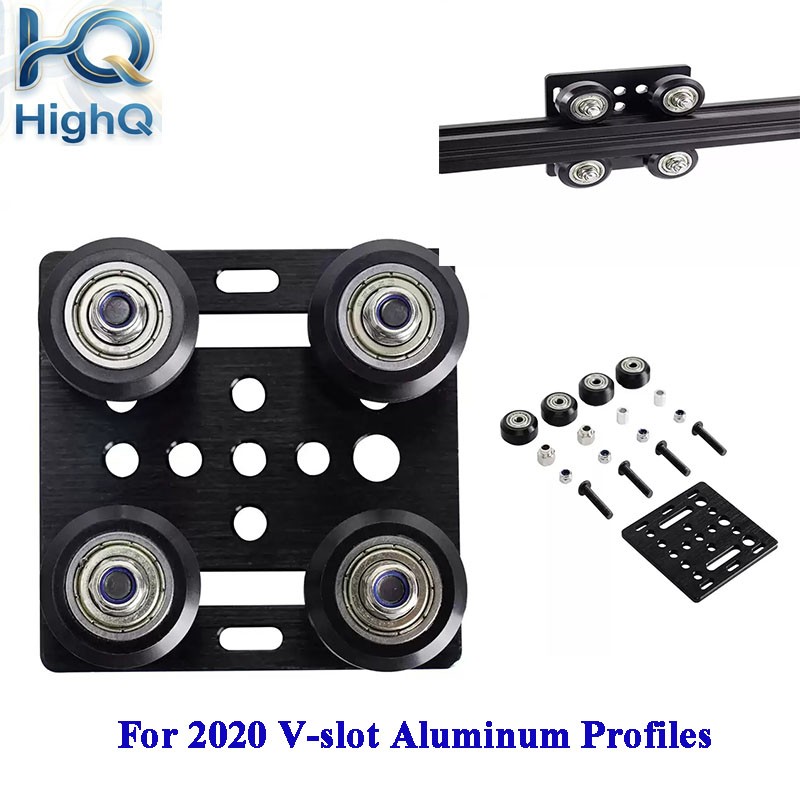 V Slot Wheel - 3Dプリンター用プーリー 2020 V-Openbuildd ホイール V型ガントリープラットフォームセット スライドプレートプーリー