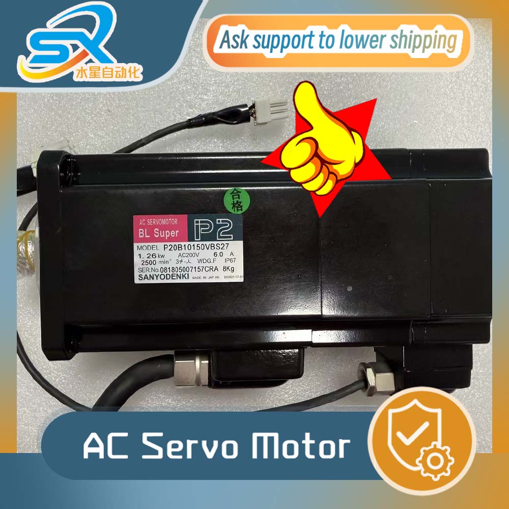 Servo Motor - 100% テストOK SANYO DENKI P20B10150VBS27 1.26kw