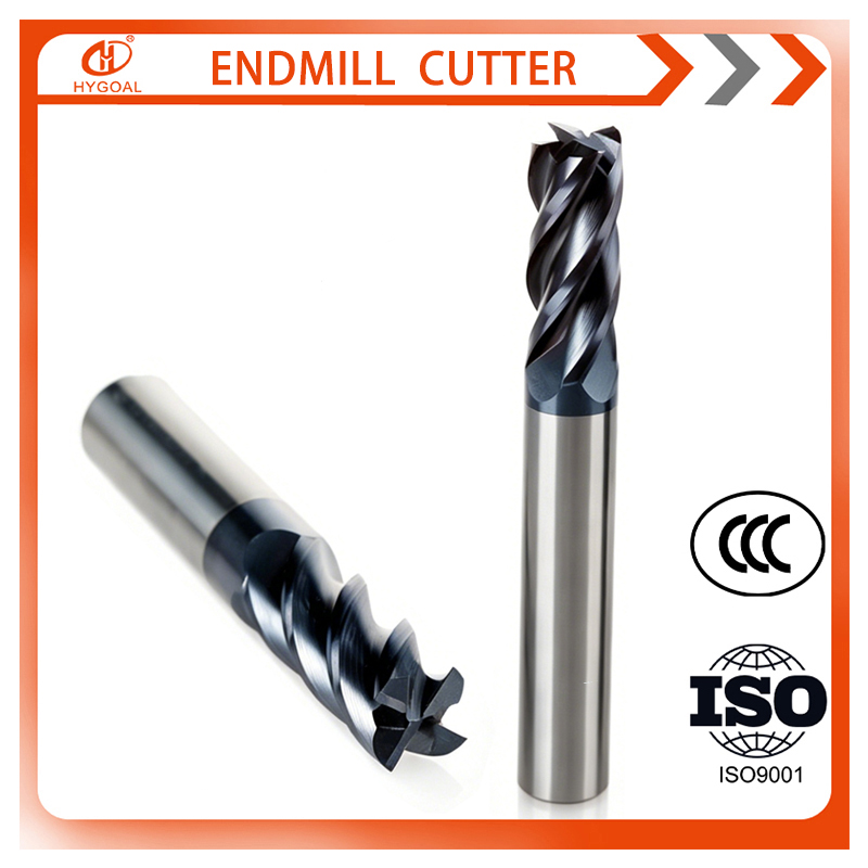 Carbide End Mill - HYGOAL 超長刃カーバイドエンドミル 4枚刃 深い溝加工用 CNC金属加工用