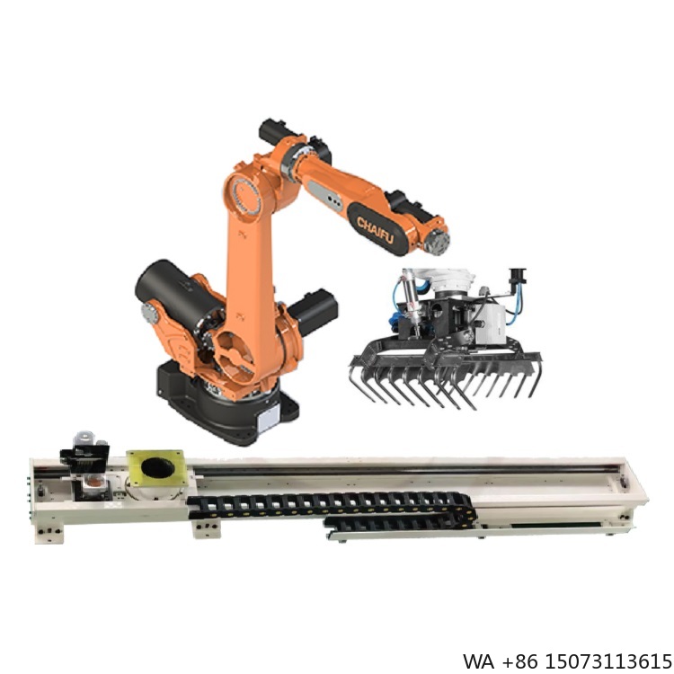 Linear Rail - 6軸産業用ロボットアーム（グリッパーとリニアガイドレール付き）自動ロボットハンドリングソリューション用