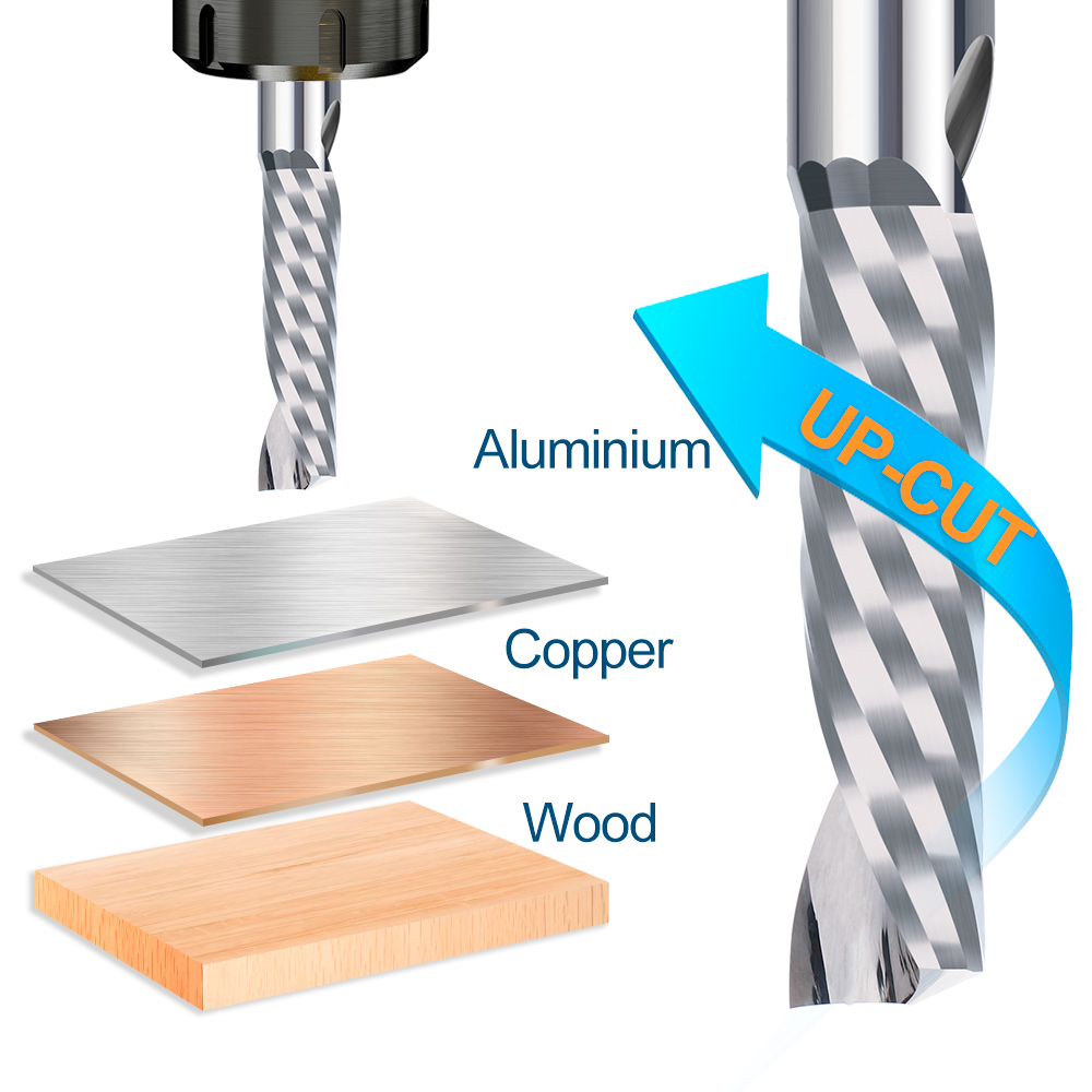Xcan-フライス加工機用CNCフライス盤,1個,シングルフ - End Mill Set のレビューと価格