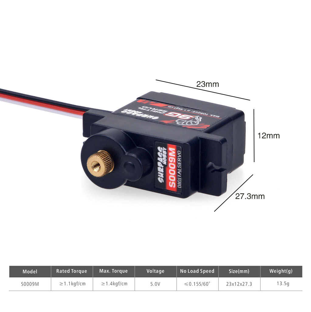 RCデジタルマイクロサーボ 2g 3.7g 4.3g 6g  - Servo 9G のレビューと価格