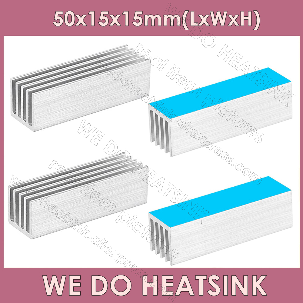 熱接着テープ付き電子レンジ,5個,50x15x15mm,ヒー - Aluminium Extrusion のレビューと価格