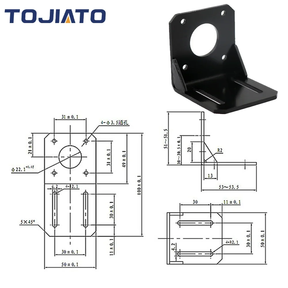CNCレーザー用ステッピングモーター取り付けベース,ステンレ - Stepper Motor Nema17 のレビューと価格