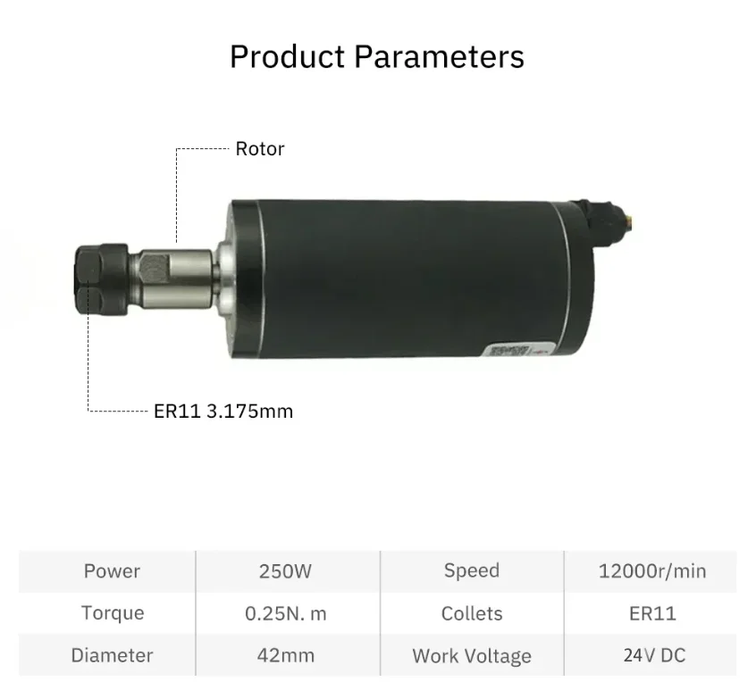 BLDC ブラシレススピンドルモーター 48V 200-50 - Water Cooled Spindle のレビューと価格