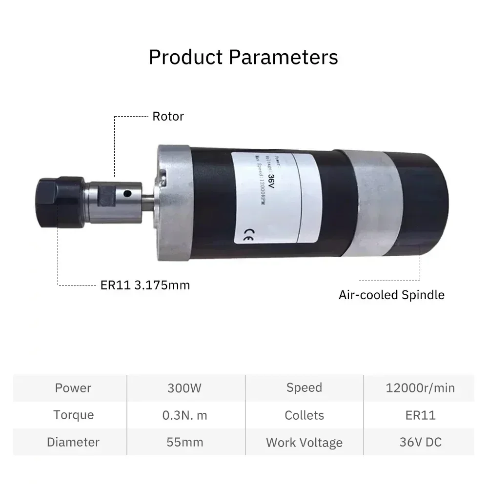 BLDC ブラシレススピンドルモーター 48V 200-50 - Water Cooled Spindle のレビューと価格