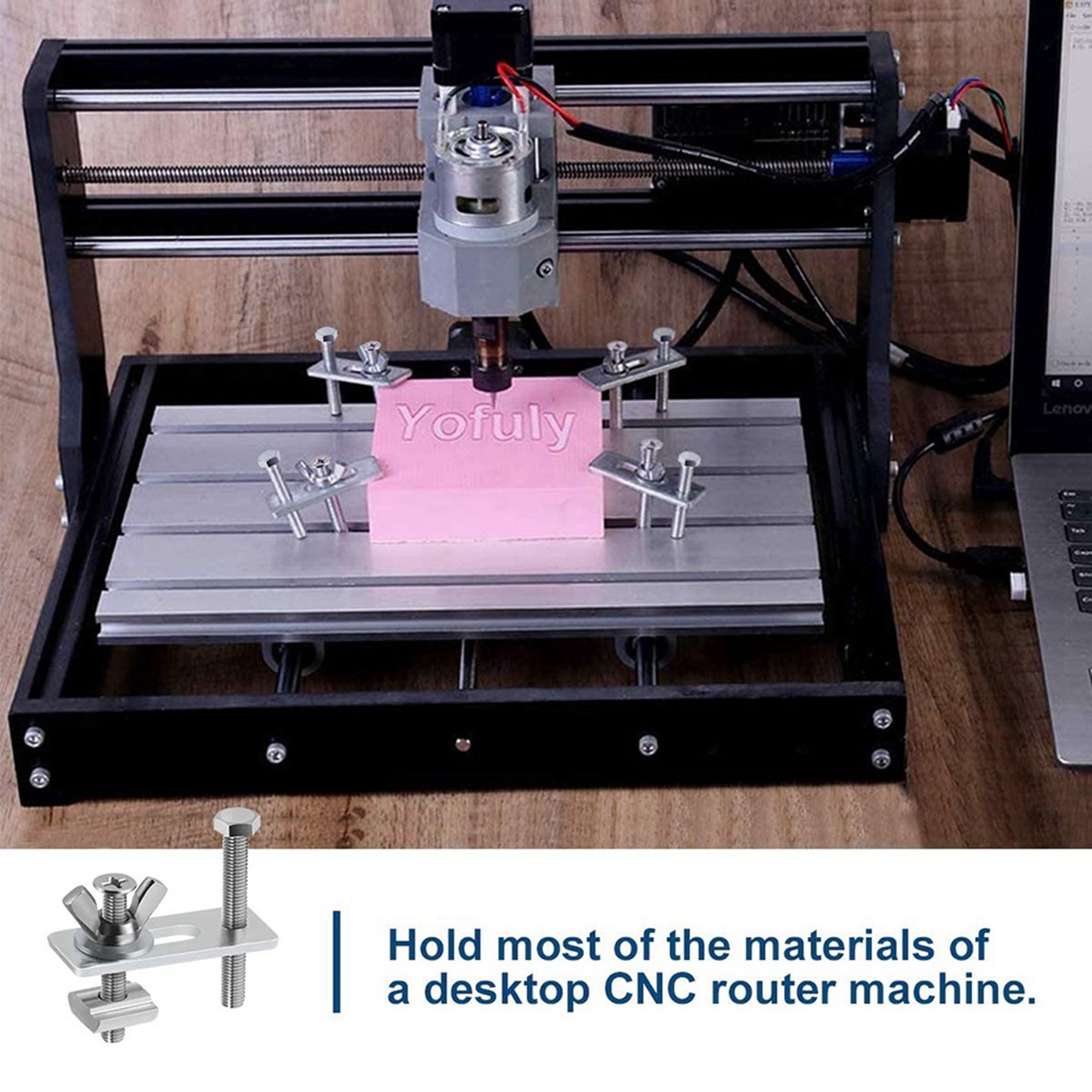 A19F-8 パック T トラック クランプ、ミニ T トラ - 3018 Cnc のレビューと価格