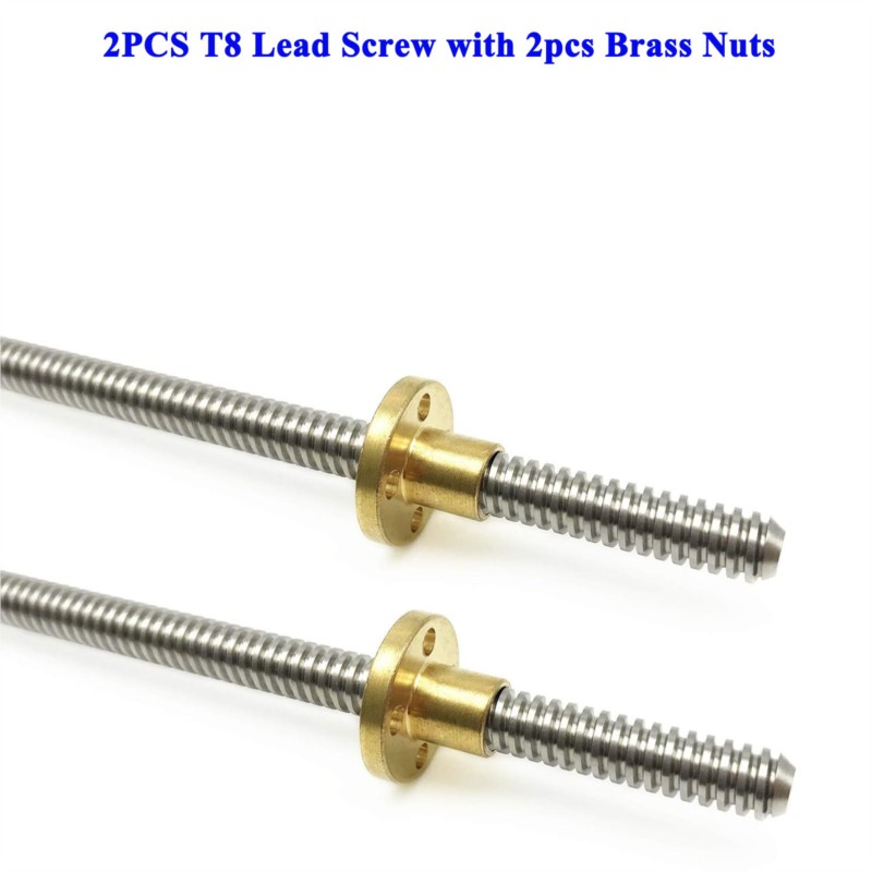 2個入り T8 リードスクリュー Tr8 リード 2mm 4 - Lead Screw 8Mm のレビューと価格