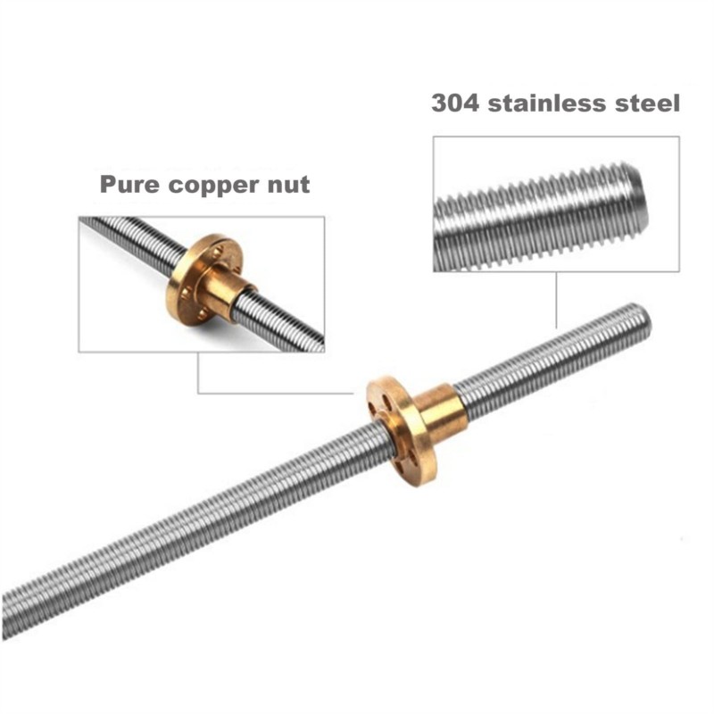 2個入り T8 リードスクリュー Tr8 リード 2mm 4 - Lead Screw 8Mm のレビューと価格