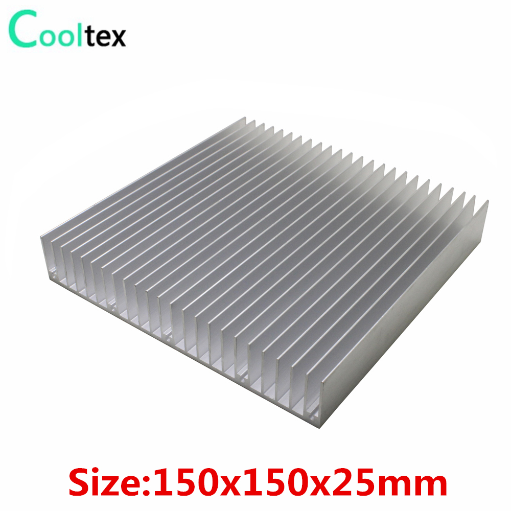 150x150x25mmのDIY用アルミニウム製ヒートシンク - Aluminium Extrusion のレビューと価格