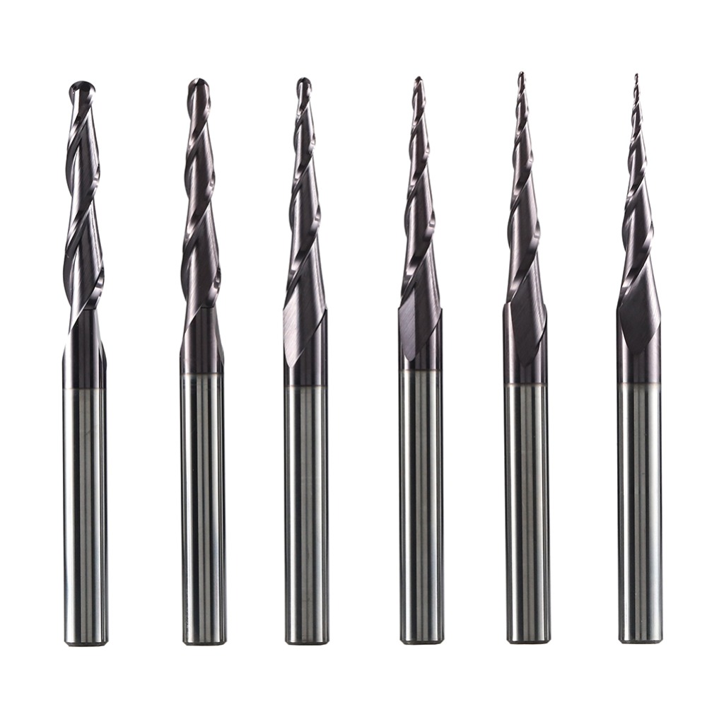 超硬ソリッドエンドミル 4mm 6mm 8mm ボールノーズ - End Mill Set のレビューと価格