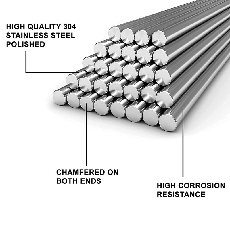 1/5Pc ステンレス鋼固体丸棒旋盤バーストック詰め合わせ  - Linear Rod 8Mm のレビューと価格