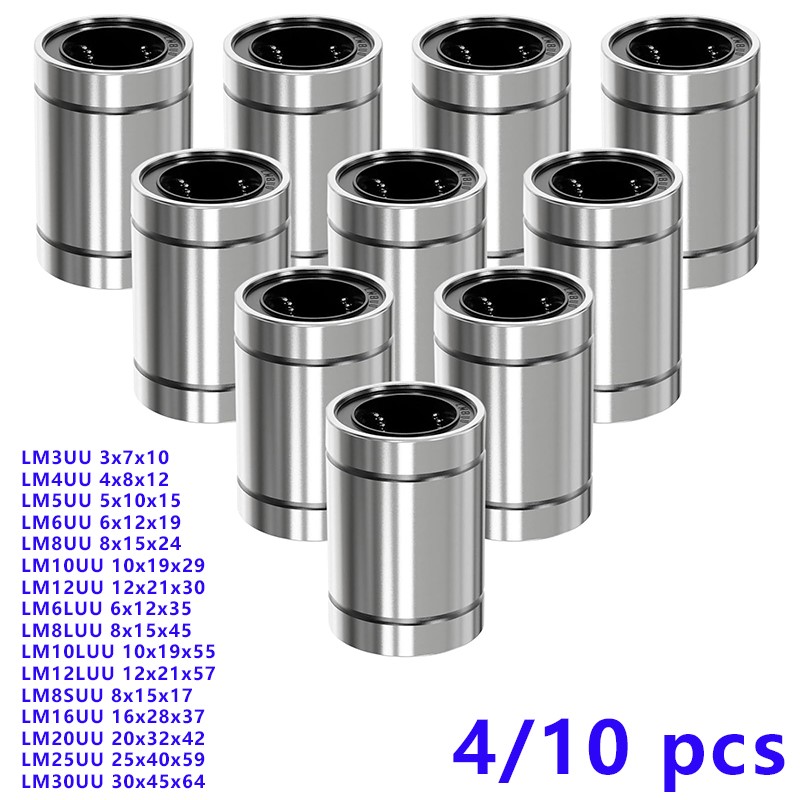 4/10個 LM8UU LM10UU LM16UU LM12 - Linear Rod 8Mm のレビューと価格