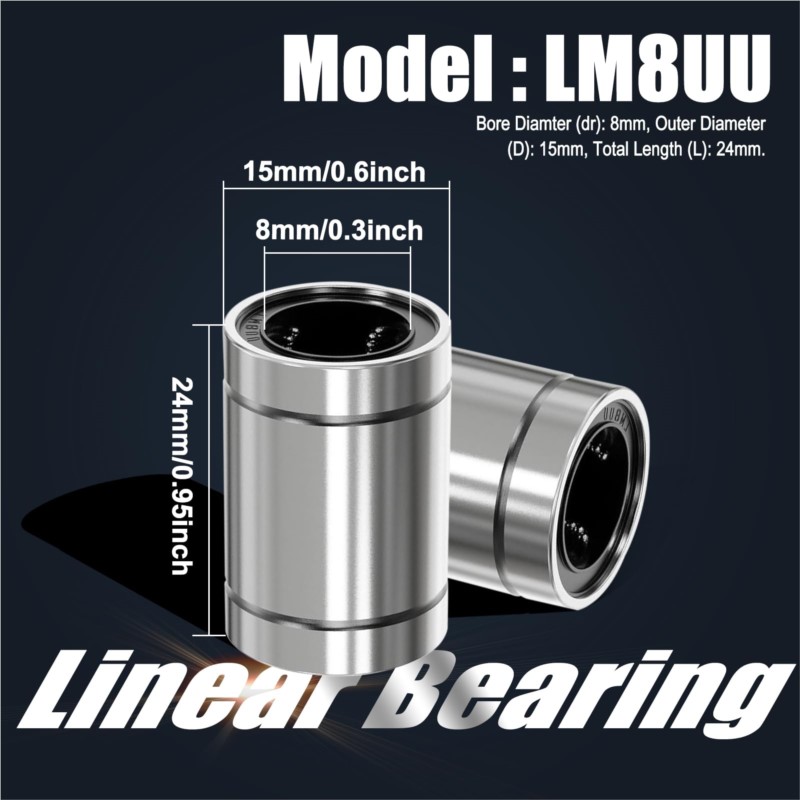 4/10個 LM8UU LM10UU LM16UU LM12 - Linear Rod 8Mm のレビューと価格